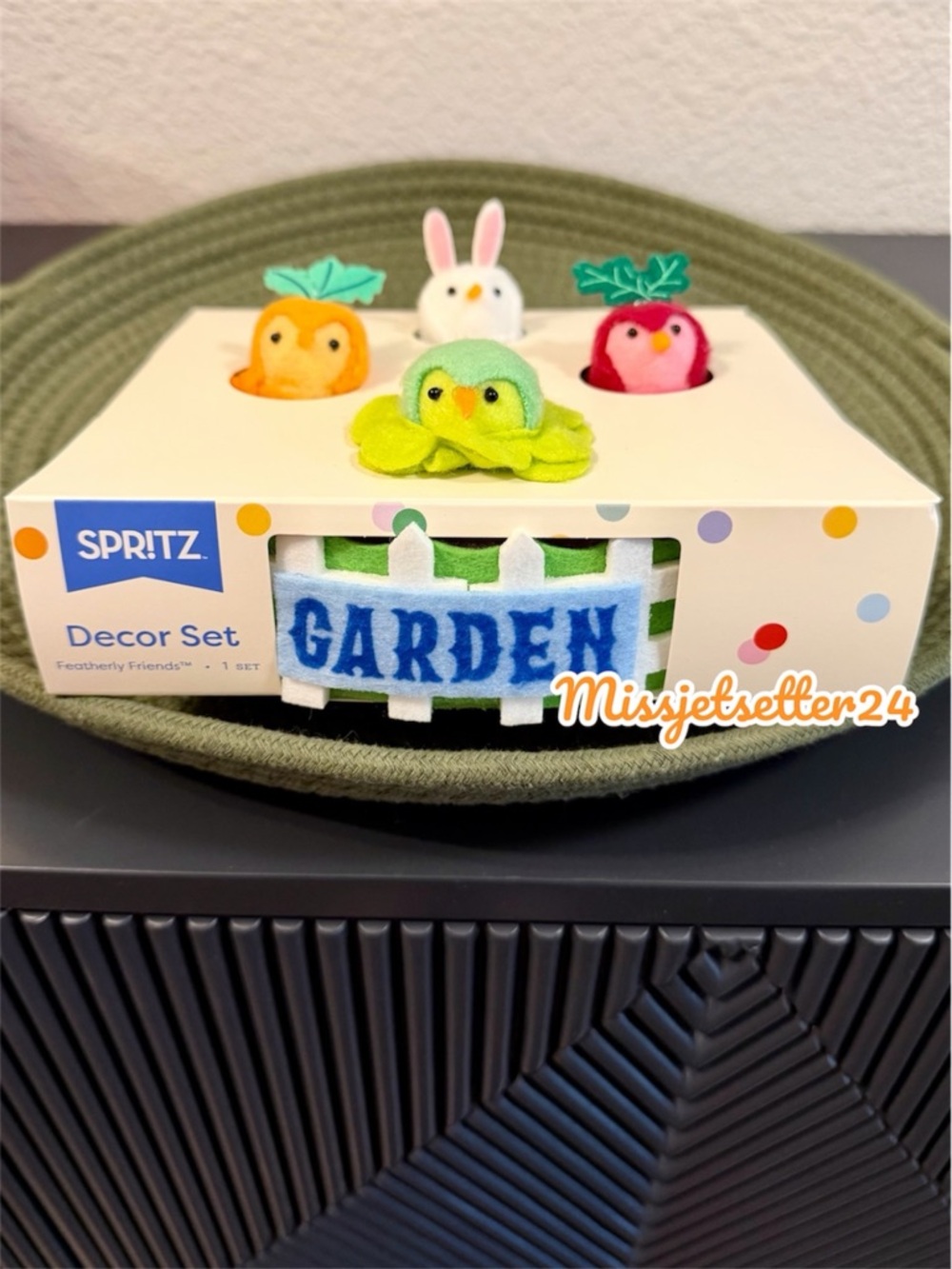 Target Featherly Friends Easter Decorative Garden Set Vegetable Spritz NEW